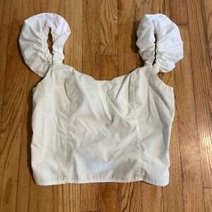 Abercrombie puff sleeve tank